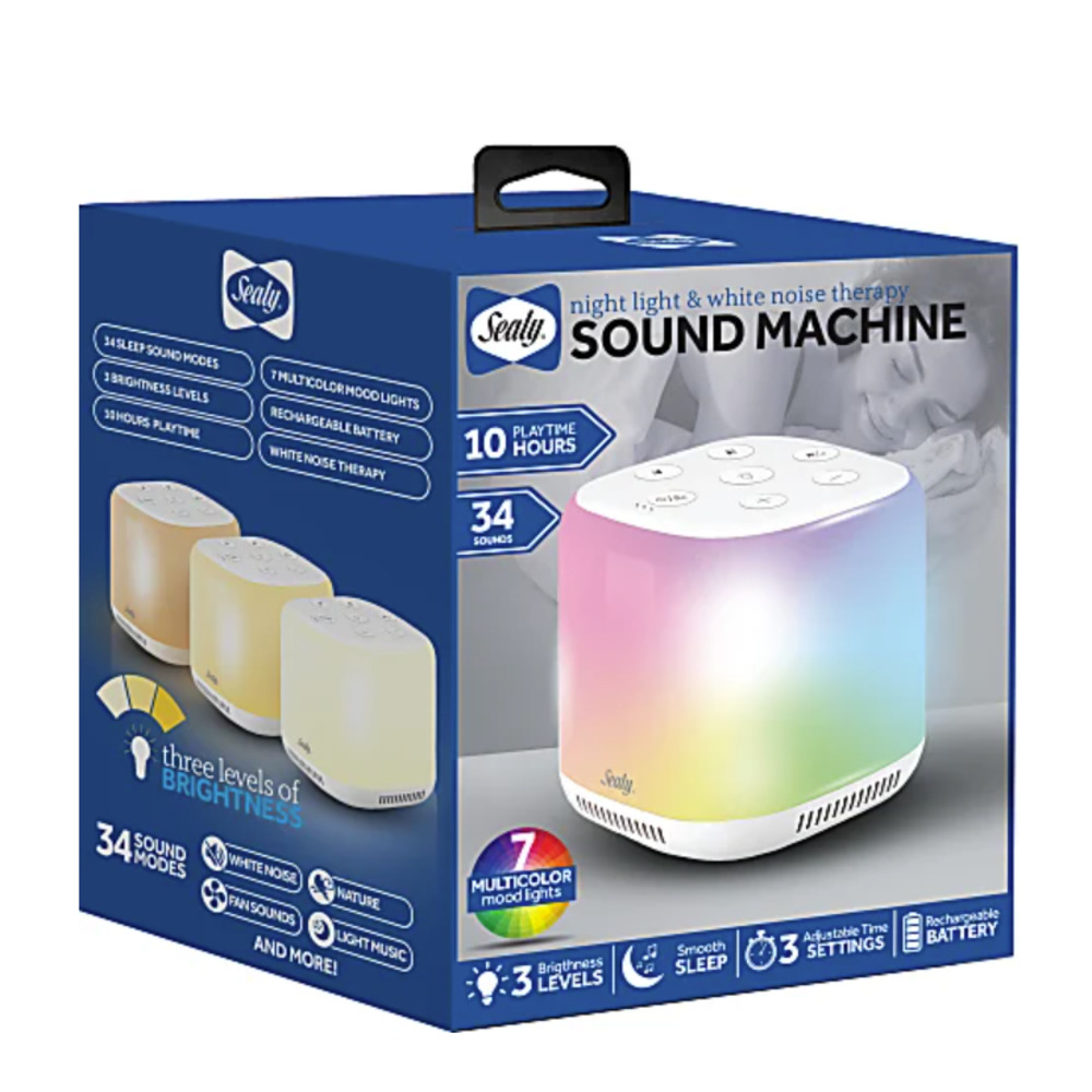 Sealy Night Light & White Noise Therapy Sound Machine - NEW!